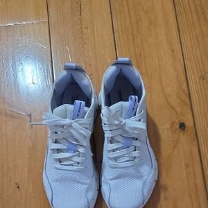 Reebok White and Purple Women's Sneakers